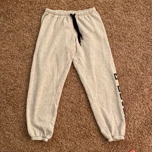 Pink brand heather gray small sweatpants!